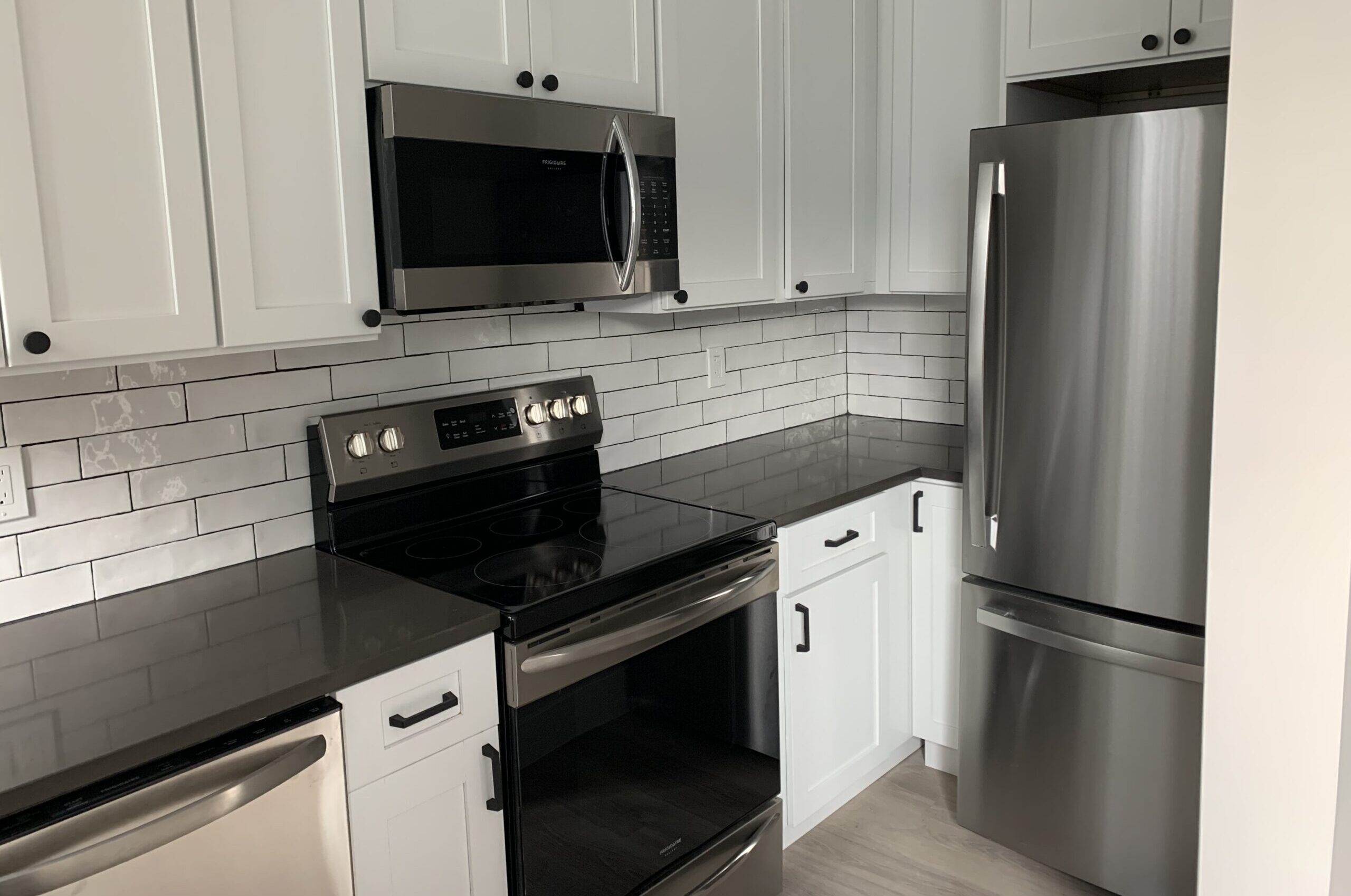 finished kitchen from the various units done at the Shelburne in Arlington